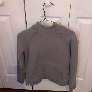 Athleta girls sweatshirt with snaps on the side